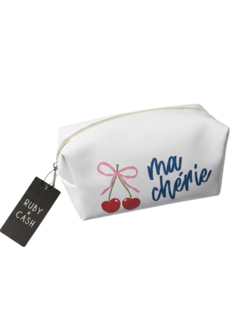 Ruby + Cash "ma chérie" Cherry Cosmetic Pouch - NWT
